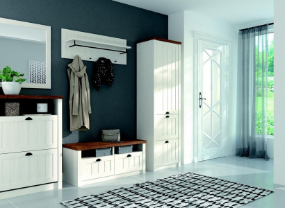 Garderobe Set Holz Aufbewahrung Türgarderobe 5tlg Neu Flur Garderoben Diele Set